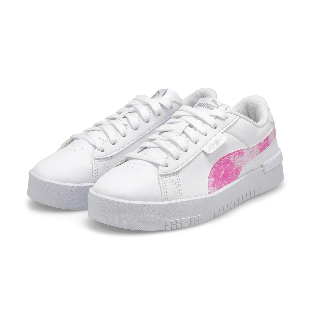 Girls' Puma Jada Bleach Sneaker - White /Pink