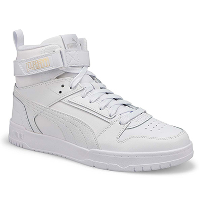 Mns RBD Game High Top Sneaker - White/White/Gold