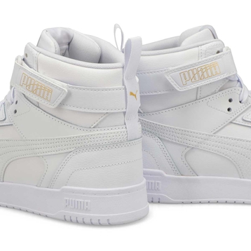 Men's RBD Game High Top Sneaker - White/White/Gold