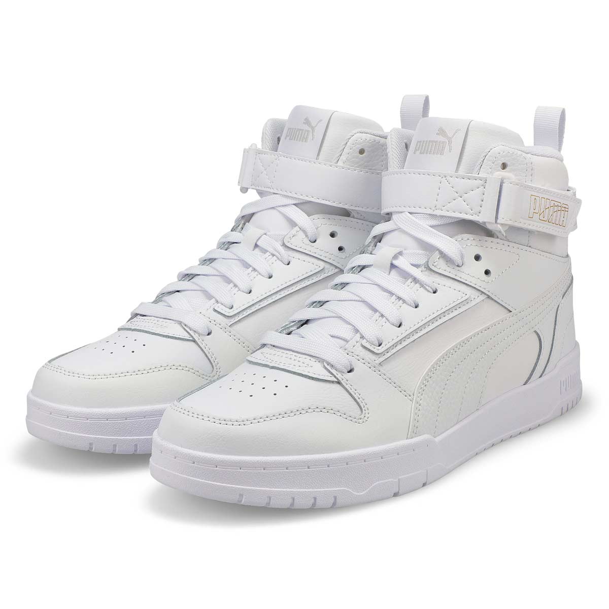 Puma Men's RBD Game Hi Top Sneaker - White/Re | SoftMoc.com