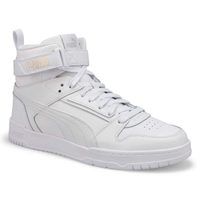 Men's RBD Game High Top Sneaker - White/White/Gold