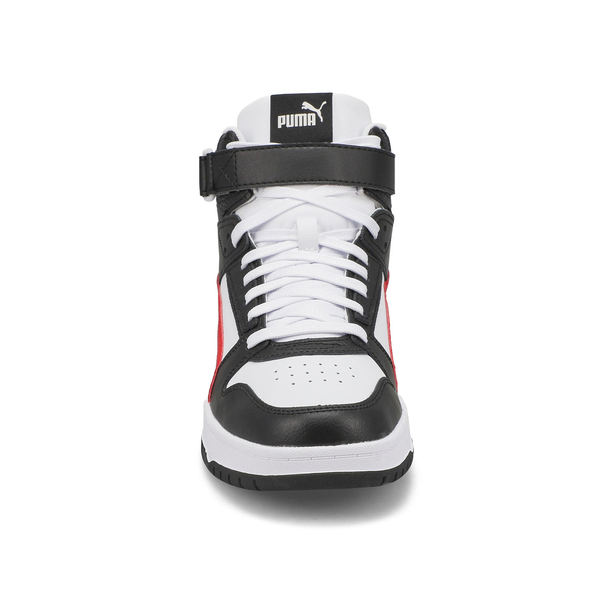 Men's RBD Game Hi Top Sneaker - White/Red/Black