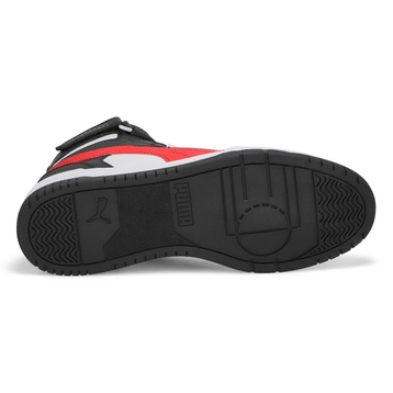 Men's RBD Game Hi Top Sneaker - White/Red/Black