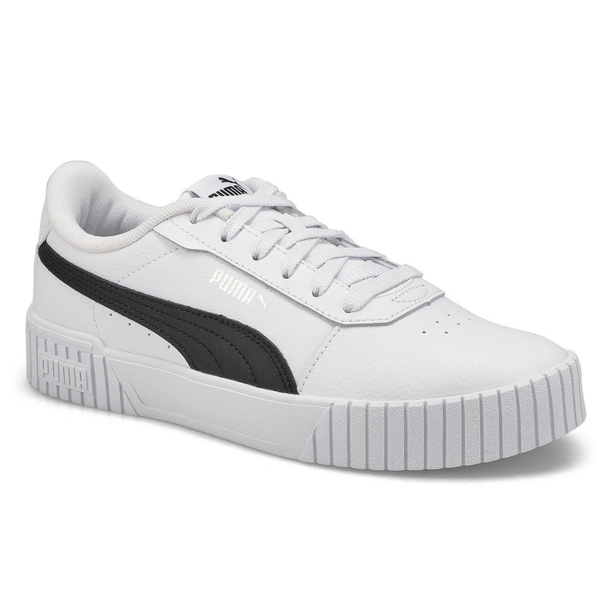 Puma Women's Carina 2.0 Sneaker - White/Black | SoftMoc.com