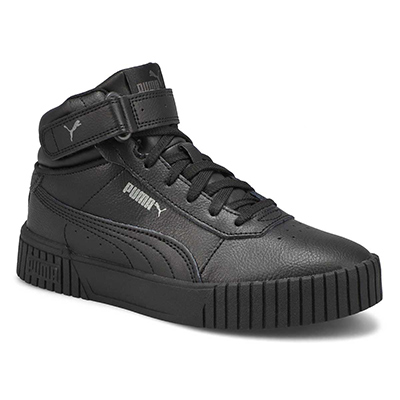 Lds Carina 2.0 Mid High Top Sneaker - Black/Black
