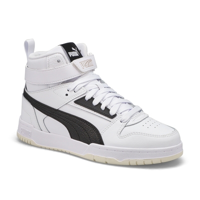 Kds RBD Game Jr High Top Sneaker - White/Black/Gold