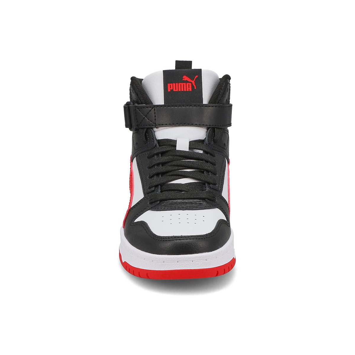 Kids' RBD Game Jr High Top Sneaker - White/Black/Red