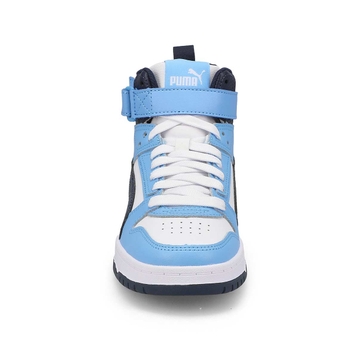 Kids'  RBD Game Jr High Top Sneaker - White/Navy/L