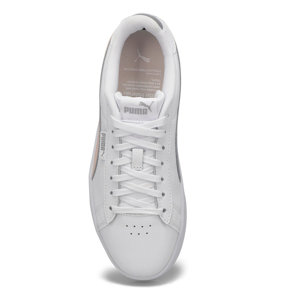 Lds Jada Renew Lace Up Sneaker - White/Pink