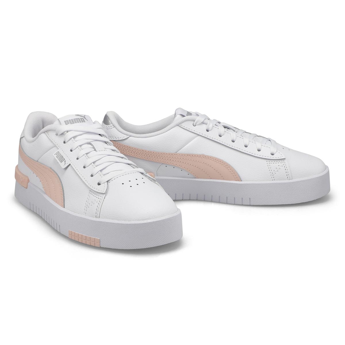 Puma Lds Jada Renew Lace Up Snkr-White/Pink | SoftMoc.com