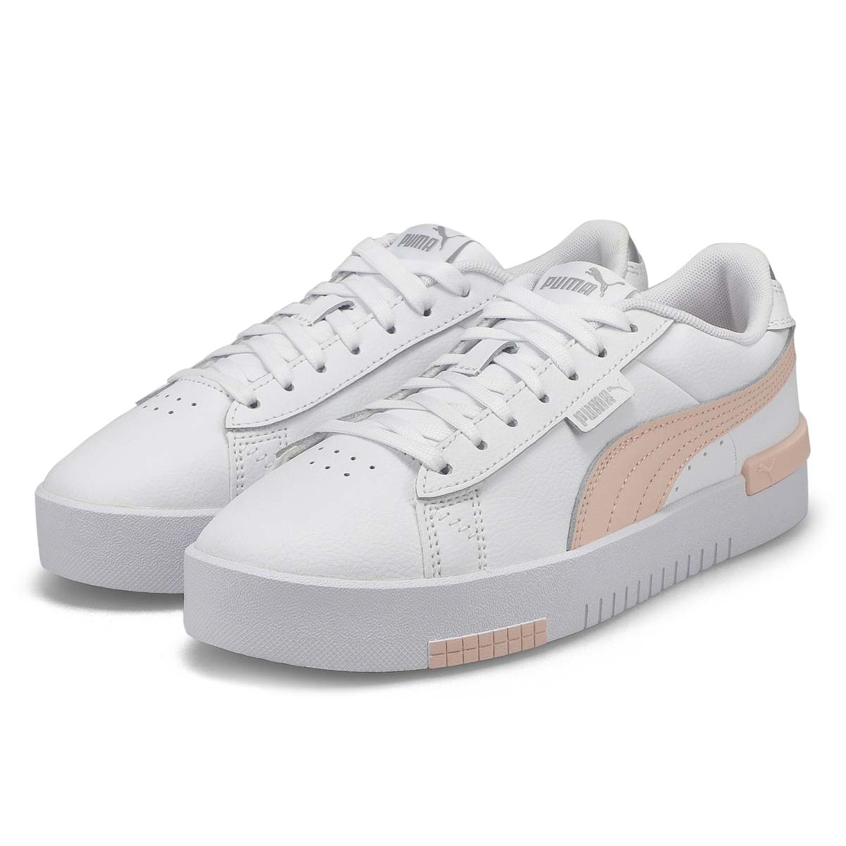 Lds Jada Renew Lace Up Sneaker - White/Pink