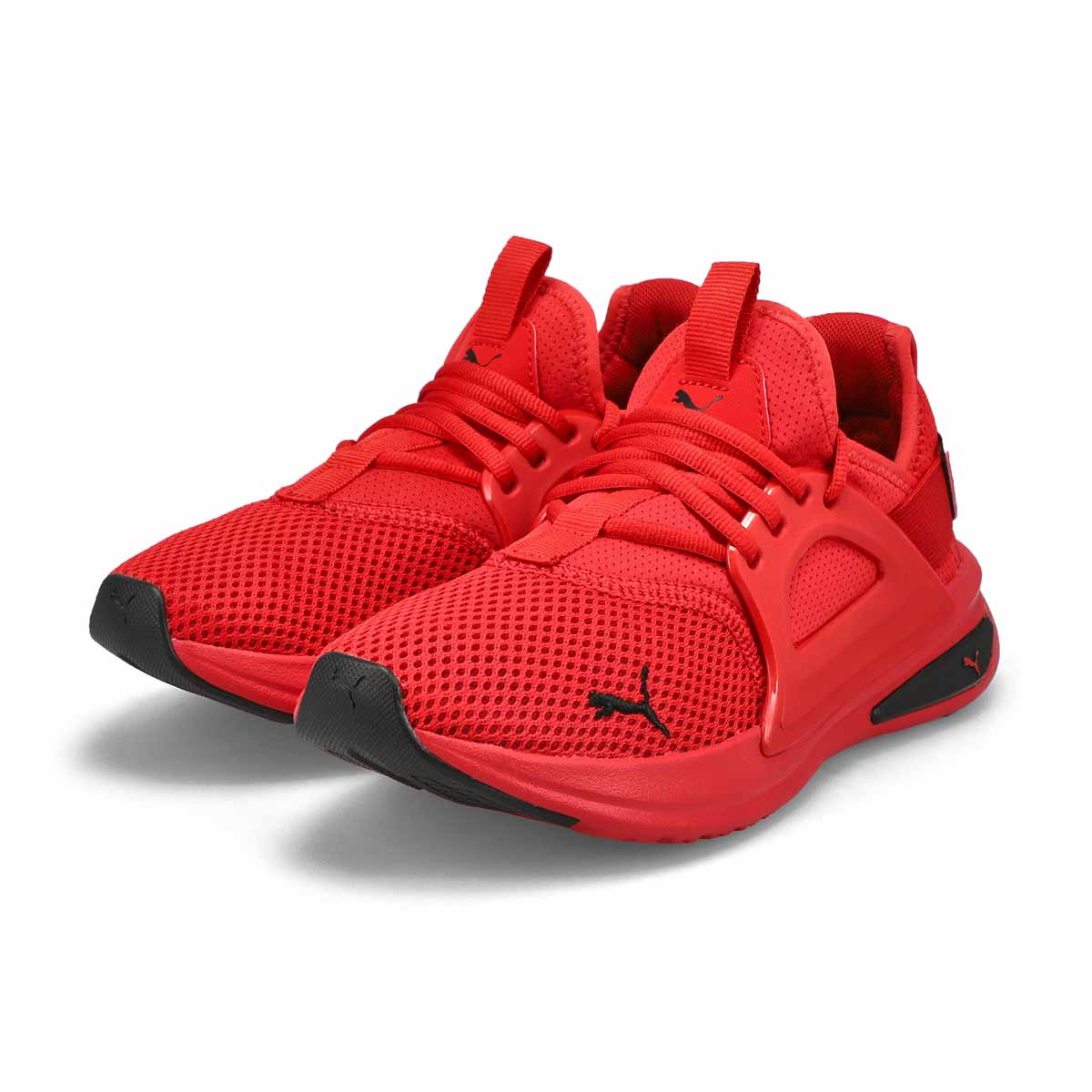 Puma Boys' Softride Enzp Evo Jr Sneaker - Red | SoftMoc.com