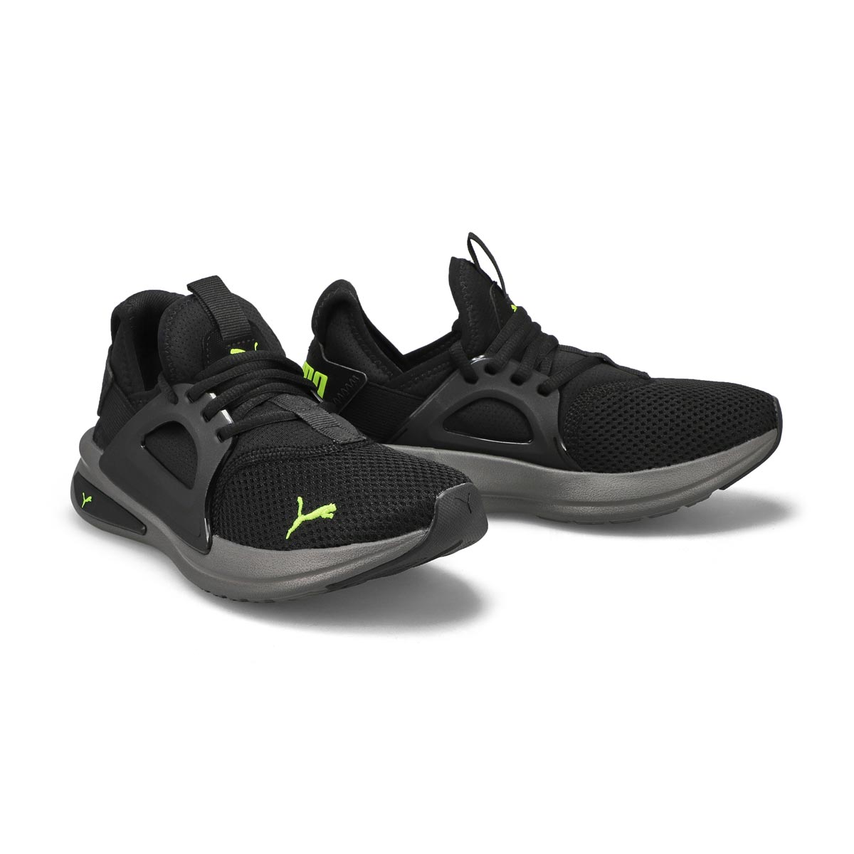 Boys' Softride Enzo Evo Jr Sneaker - Black/Lime