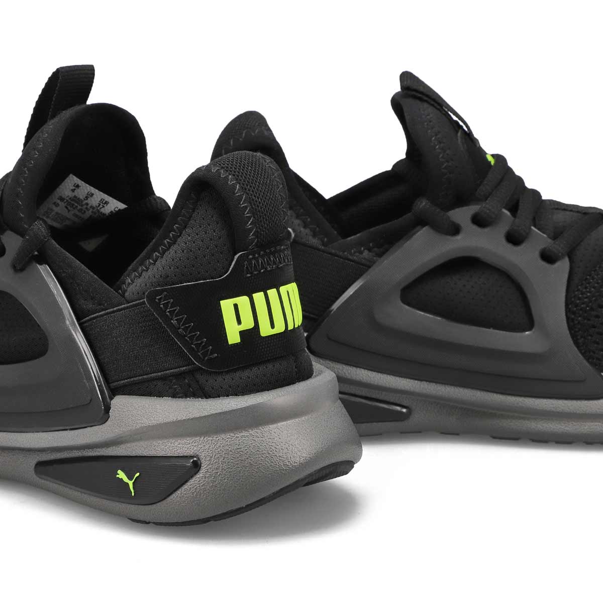 Boys' Softride Enzo Evo Jr Sneaker - Black/Lime