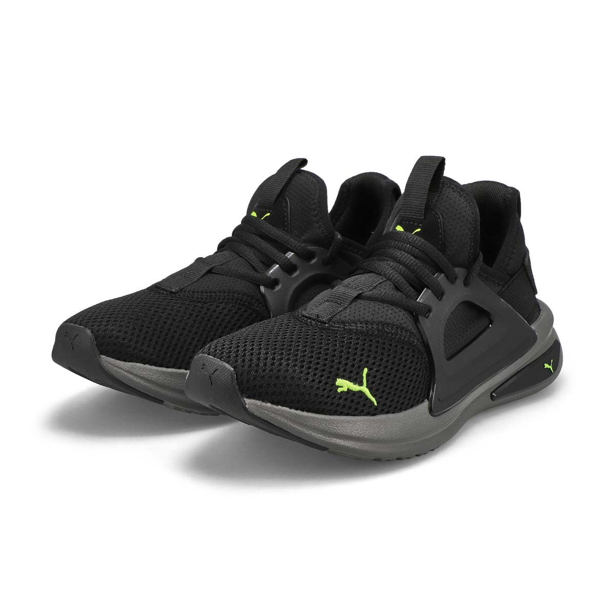 Boys' Softride Enzo Evo Jr Sneaker - Black/Lime