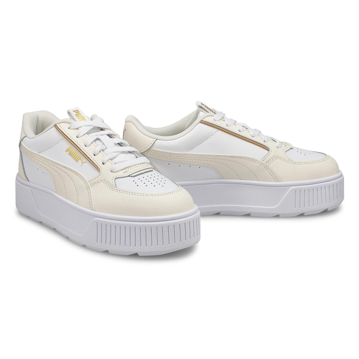 Women's Karmen Rebelle Platform Sneaker - White/Gold