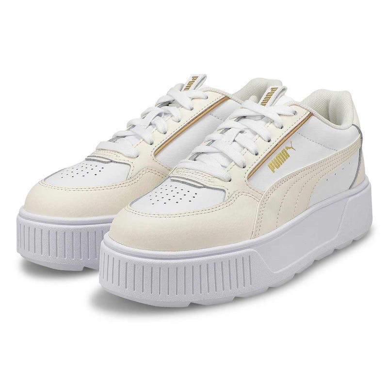 Women's Karmen Rebelle Platform Sneaker - White/Gold
