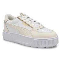 Women's Karmen Rebelle Platform Sneaker - White/Gold