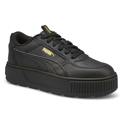 Lds Karmen Rebelle Platform Sneaker - Black/Gold