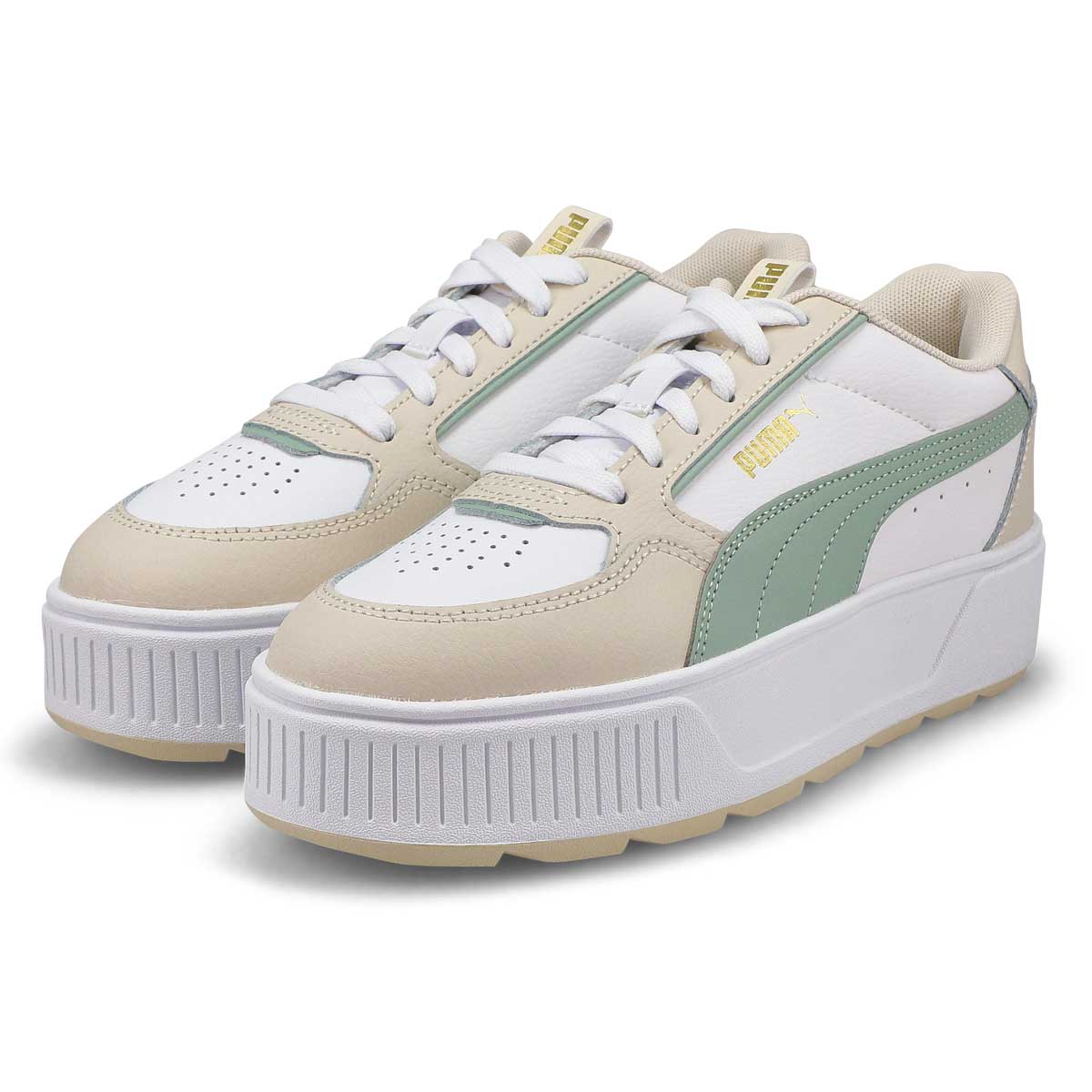 Women's Kamen Rebelle Platform Sneaker - White/Green