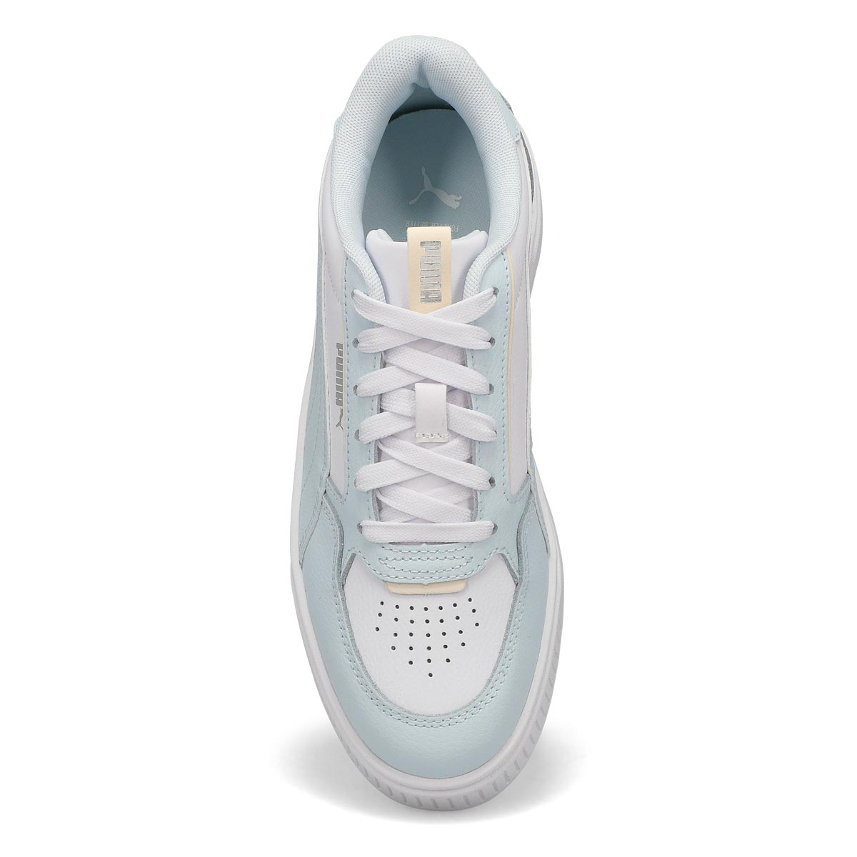 Ladies Karmen Rebelle Platform Sneaker- White/Dewdrop/Silver