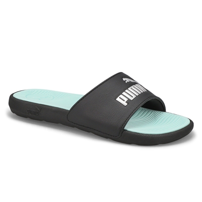 Lds Cool Cat 2.0 BX Slide Sandal - Black/Silver/Aqua