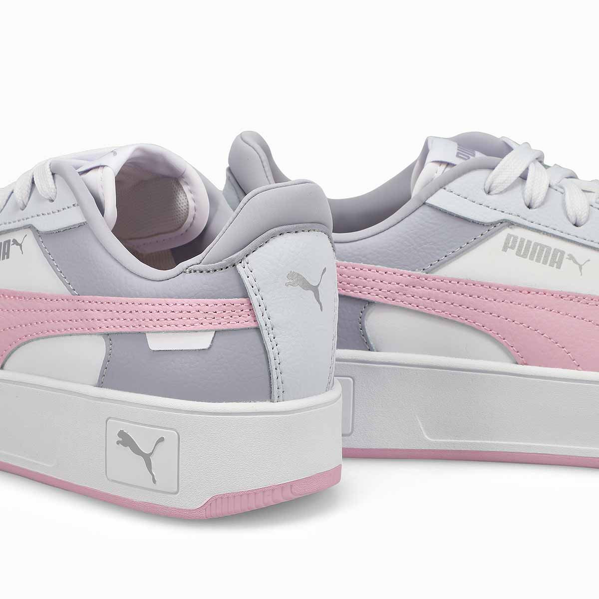 Women's Carina Street Sneaker - White/Grape/ Silver