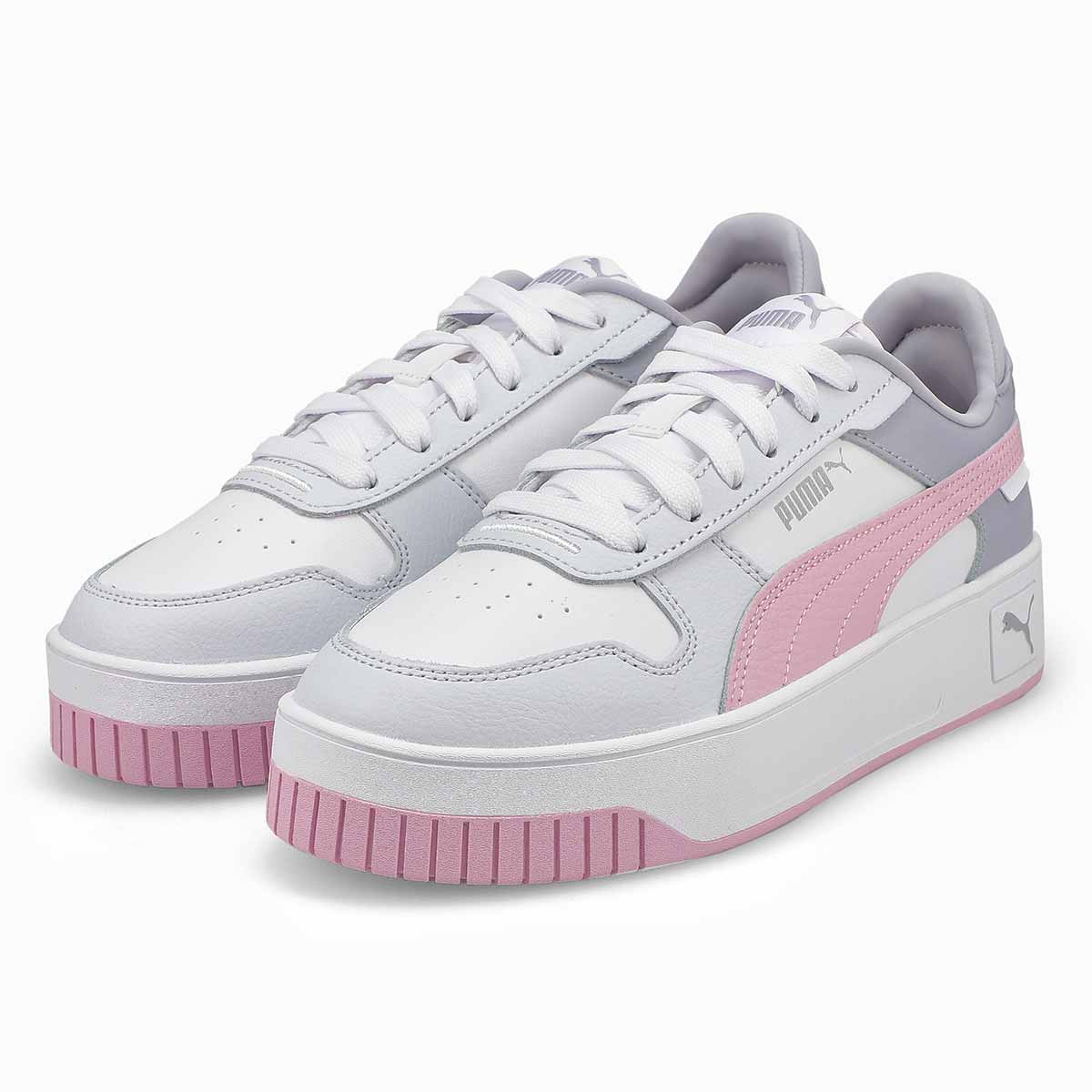 Women's Carina Street Sneaker - White/Grape/ Silver