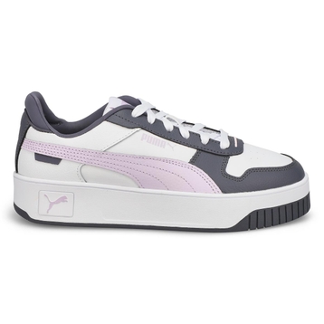 Women's Carina Street Lace Up Sneaker - White/Blac