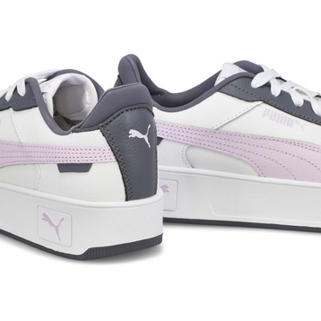 Women's Carina Street Lace Up Sneaker - White/Blac