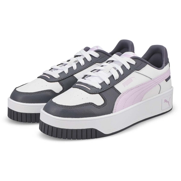 Women's Carina Street Lace Up Sneaker - White/Blac