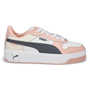 Women's Carina Street Lace Up Sneaker - White/Blac
