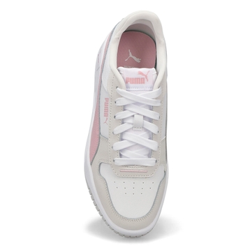 Woen's Carina Street Lace Up Sneaker - White/Grey/