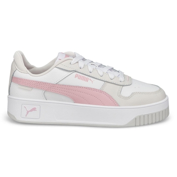 Woen's Carina Street Lace Up Sneaker - White/Grey/