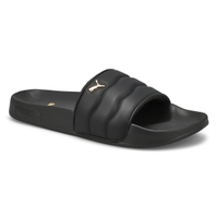 Women's Leadcat 2.0 Puffy Slide Sandal - Black/Gold