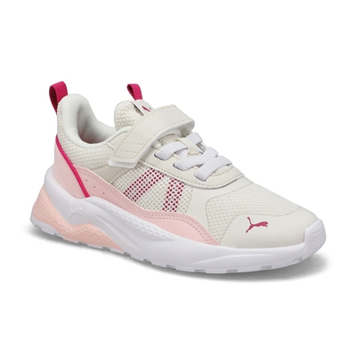 Baskets Anzarun 2.0 AC+ PS, gris/rose, filles