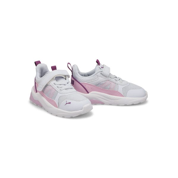 Baskets ANZARUN 2.0 AC+, argent/raisin/baies, bébés