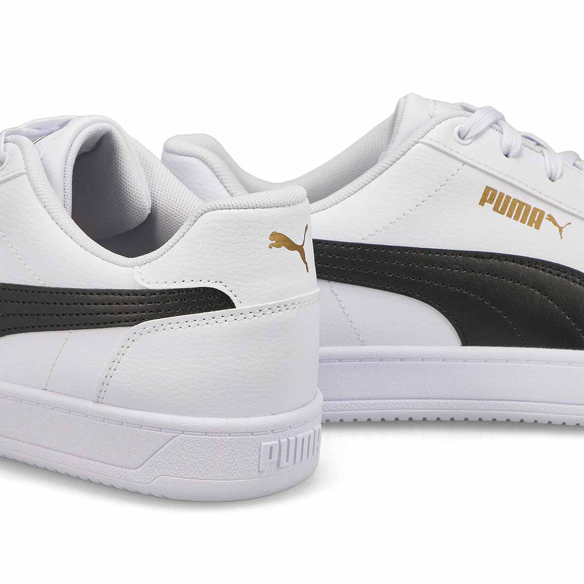 Puma Men's Caven 2.0 Sneaker - White/ Gold | SoftMoc.com