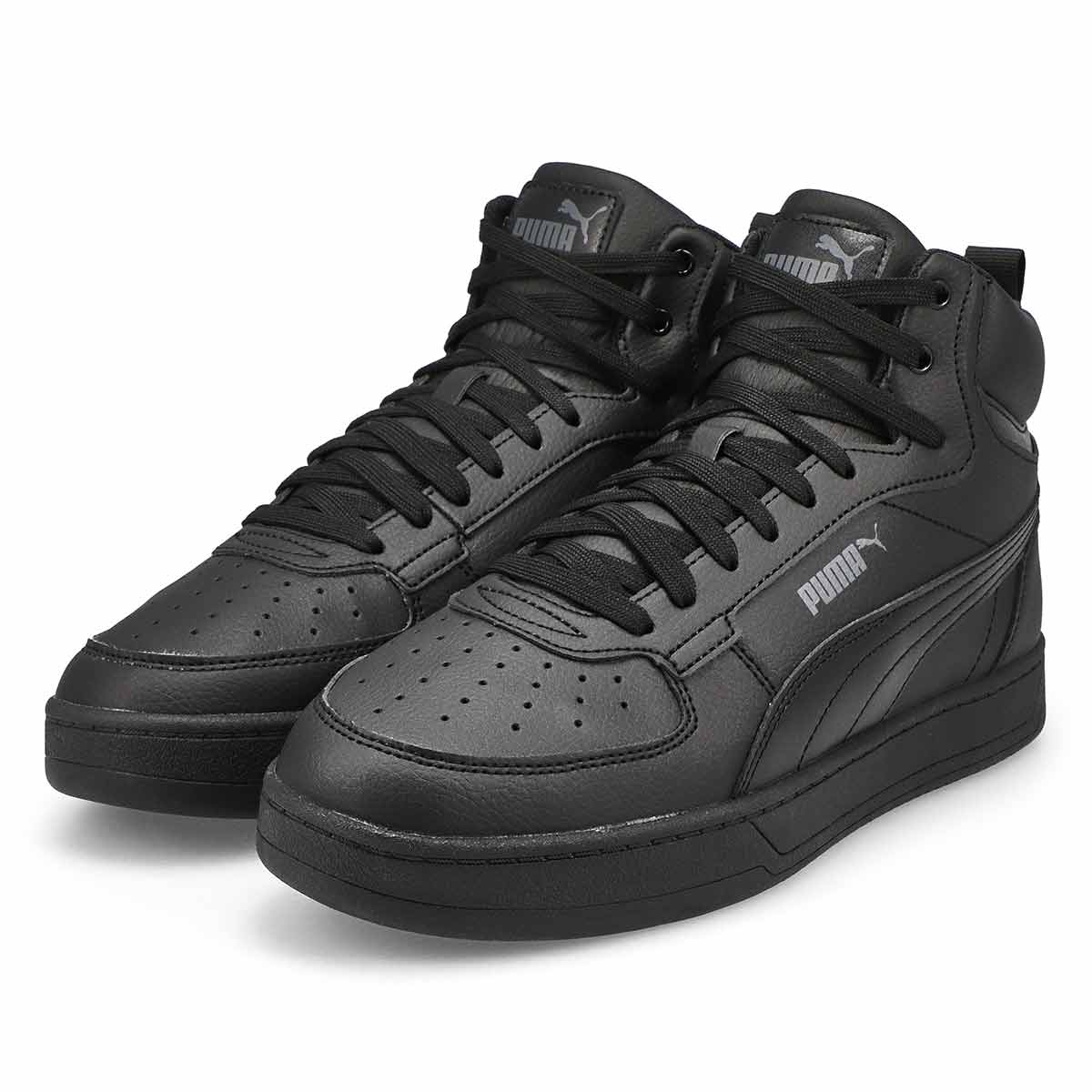 Black mid sneakers outlet