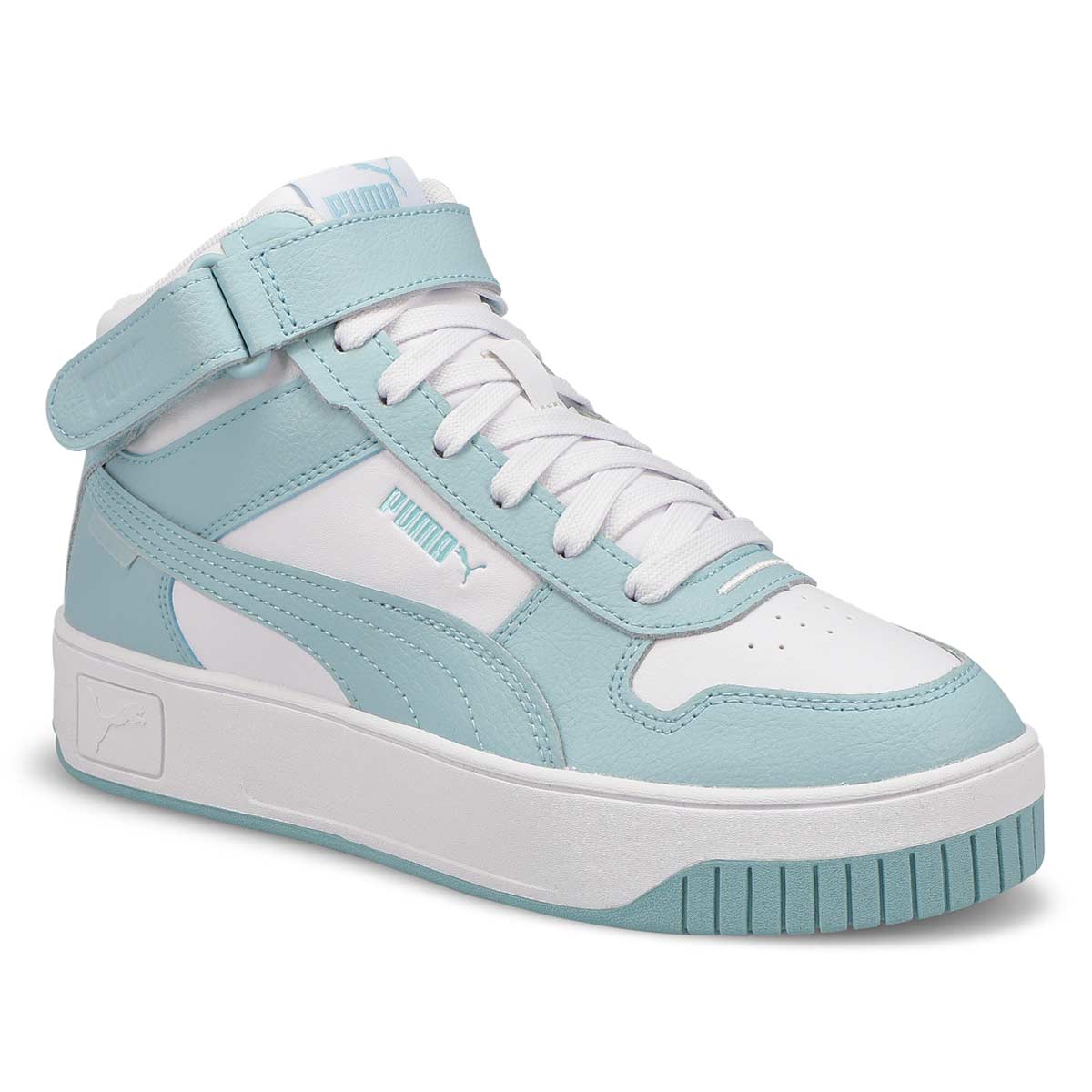 Baskets à lacets CARINA STREET MID, blanc/turquoise, femmes