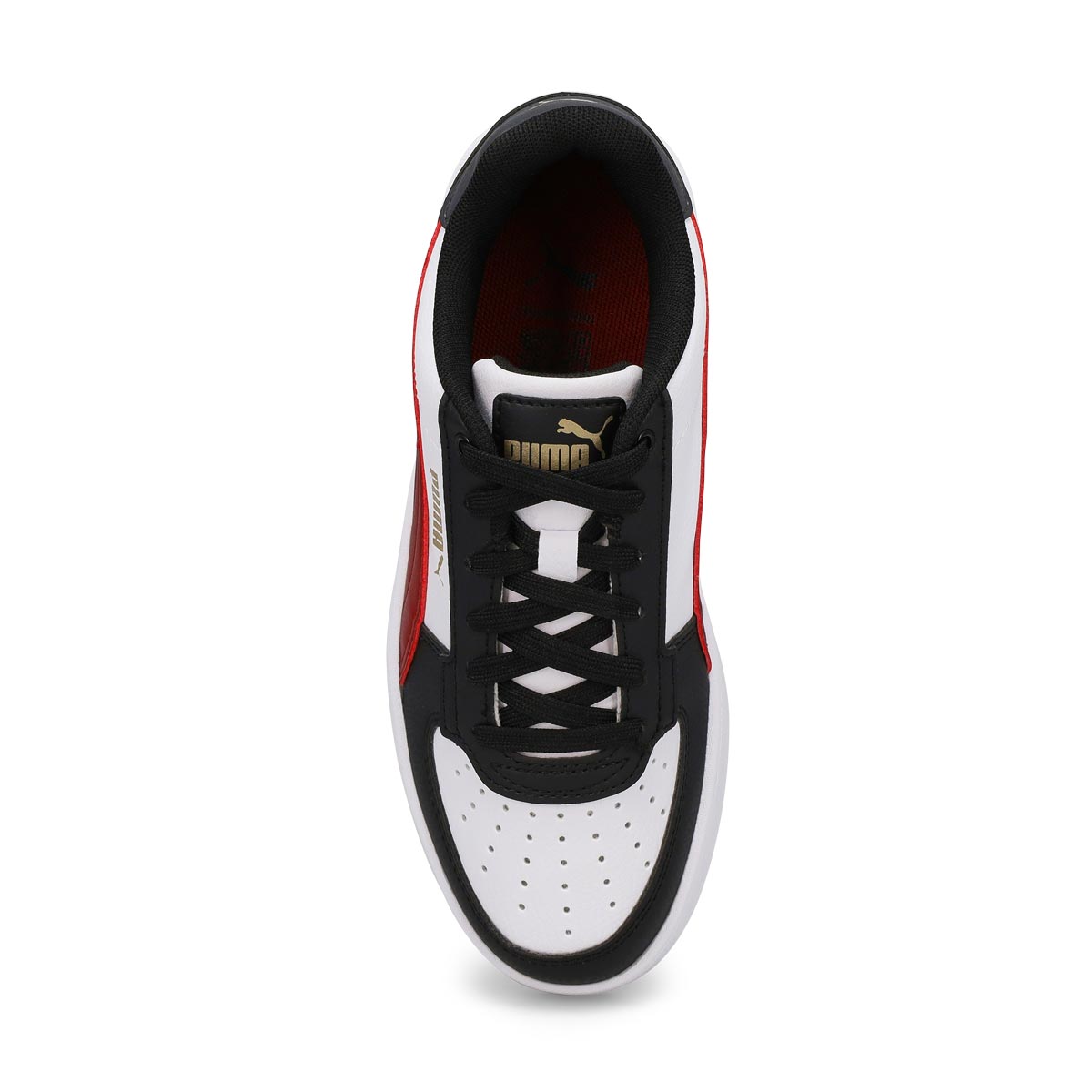 Baskets à lacets CAVEN 2.0 JR, noir/rouge/blanc, enfants