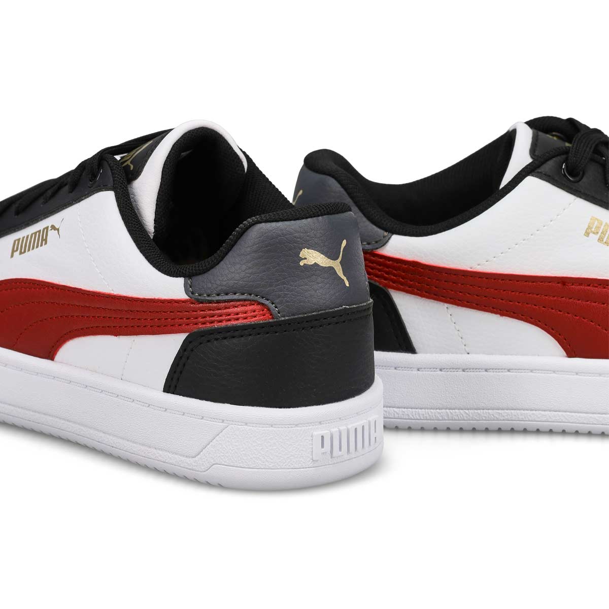 Baskets à lacets CAVEN 2.0 JR, noir/rouge/blanc, enfants
