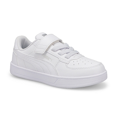 Baskets à lacets Caven 2.0 AC + PS, blanc/argent, enfants