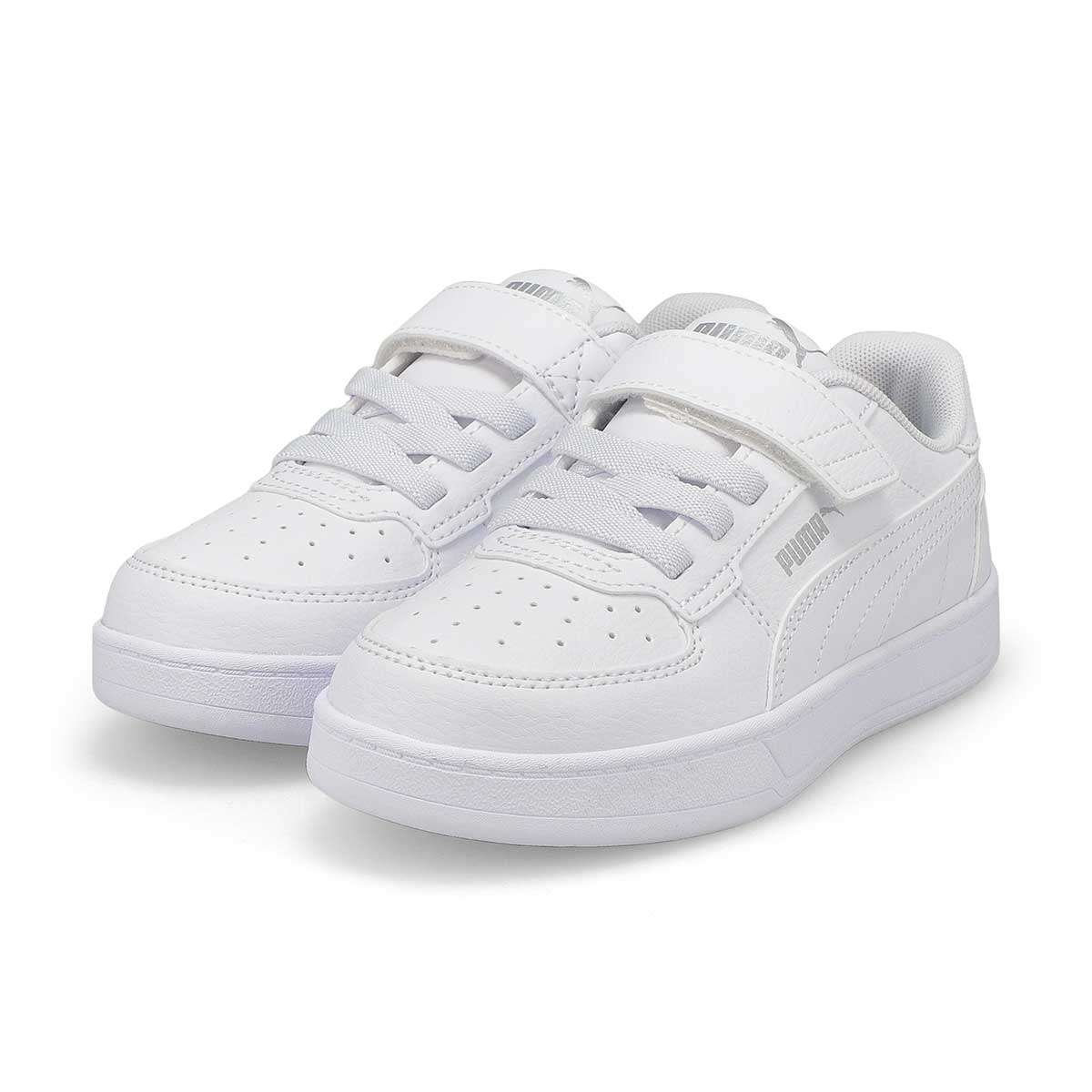 Baskets à lacets CAVEN 2.0 AC + PS, blanc/argent, enfants