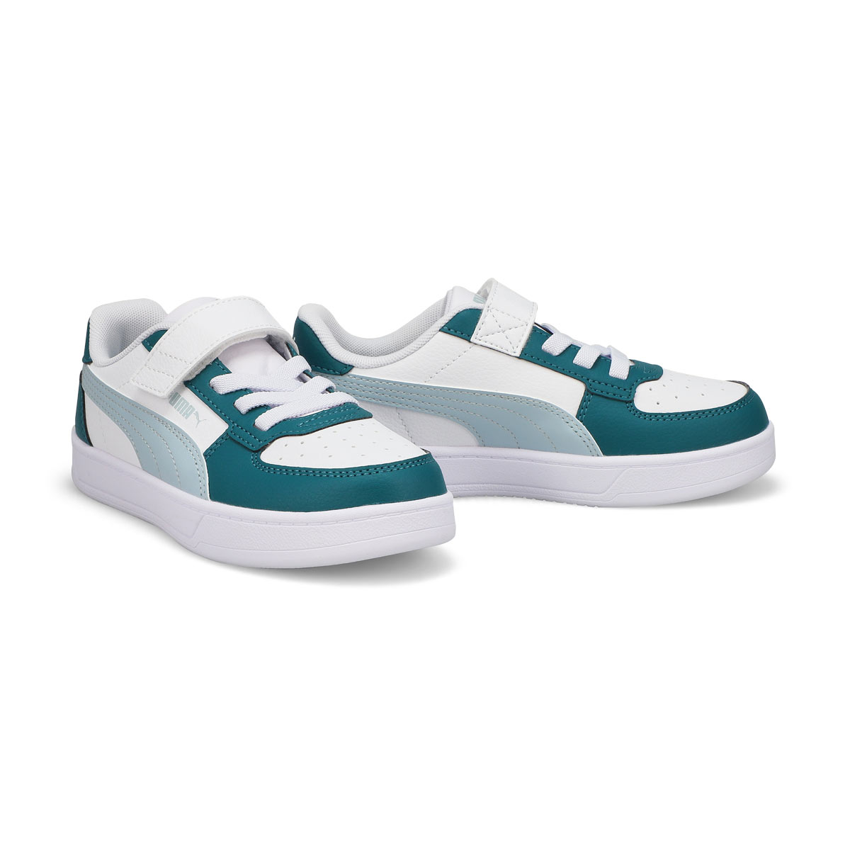 Baskets à lacets CAVEN 2.0 JR, blanc/rosée givrée/vert froid, enfants