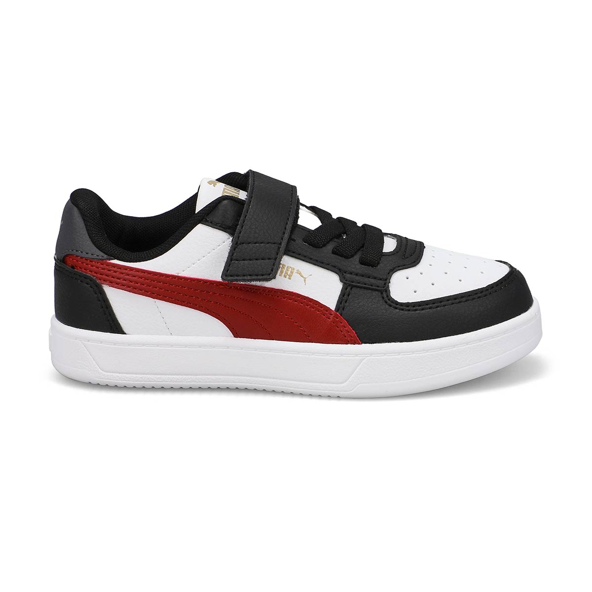 Baskets à lacets CAVEN 2.0 AC + PS, noir/rouge/blanc, enfants