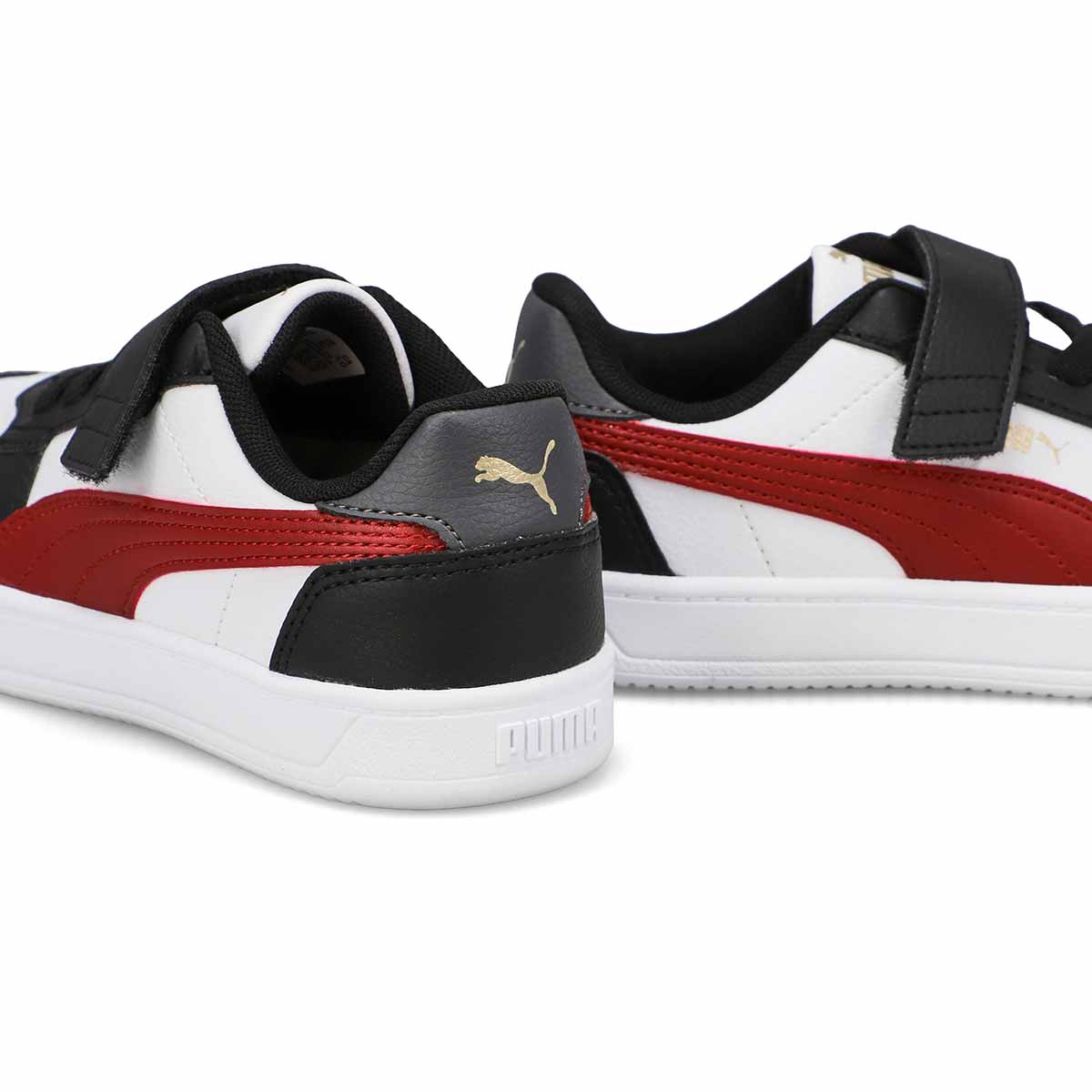 Baskets à lacets CAVEN 2.0 AC + PS, noir/rouge/blanc, enfants