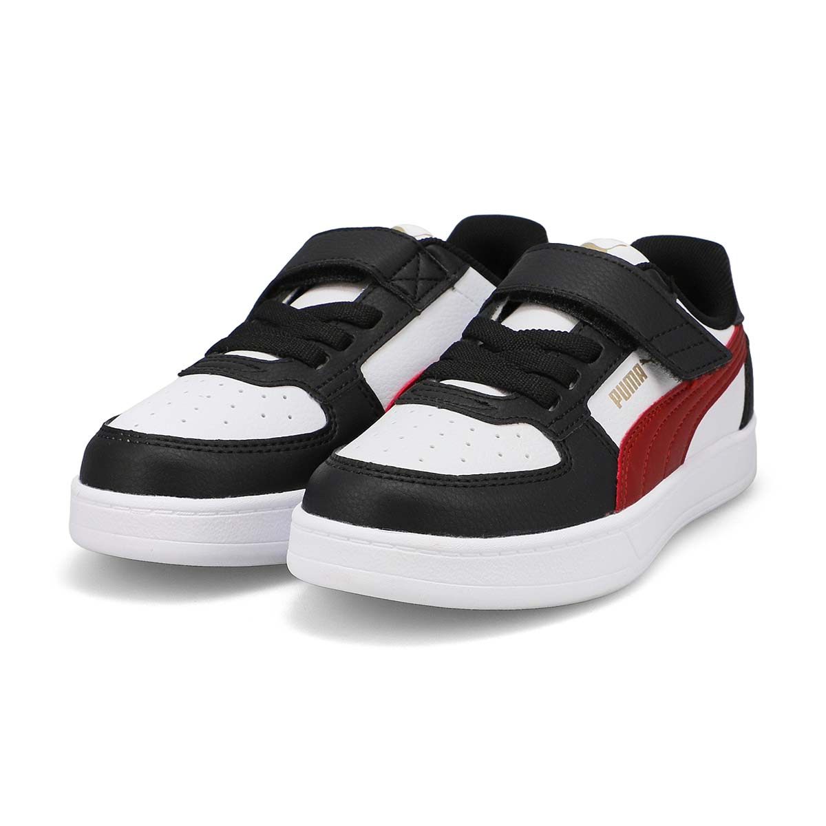 Baskets à lacets CAVEN 2.0 AC + PS, noir/rouge/blanc, enfants
