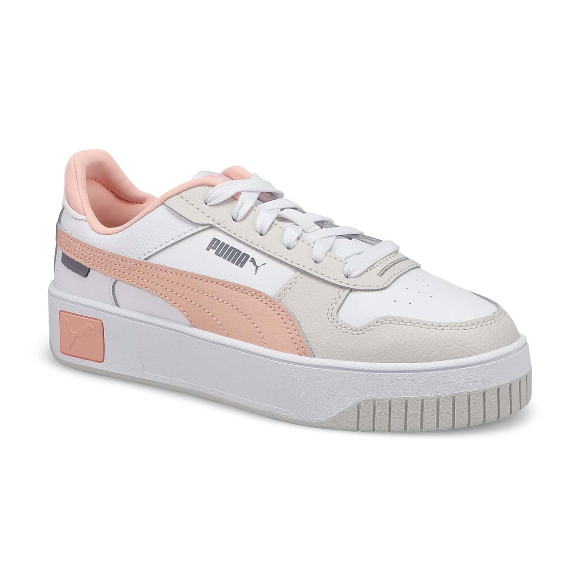 Puma Kids' Carina Street Jr Sneaker - White/R | SoftMoc.com