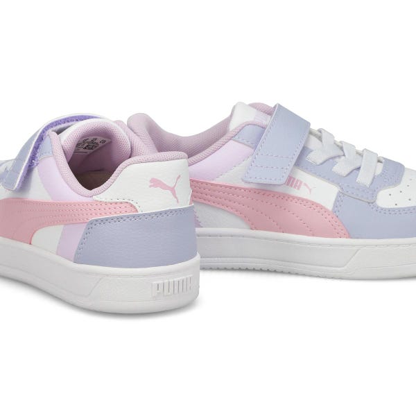 Girls'  Puma Caven 2.0 Block Sneaker - Blue/Pink/White